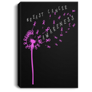Breast Cancer Awareness  Pink Ribbon Canvas Wall Art Decor