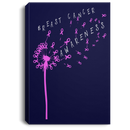 Breast Cancer Awareness  Pink Ribbon Canvas Wall Art Decor