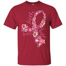 Breast Cancer Awareness T Shirt Faith Hope Love Flowers Shirts CustomCat