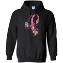 Breast Cancer Awareness T Shirt Faith Hope Love Flowers Shirts CustomCat