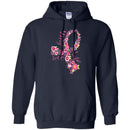 Breast Cancer Awareness T Shirt Faith Hope Love Flowers Shirts CustomCat