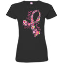 Breast Cancer Awareness T Shirt Faith Hope Love Flowers Shirts CustomCat