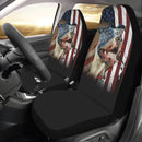 Bull Dog American Flag Car Seat Covers (Set of 2) interestprint