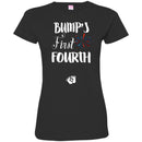 Bump's First Fourth Babby Funny Gift Shirts CustomCat