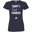 Bump's First Fourth Babby Funny Gift Shirts CustomCat