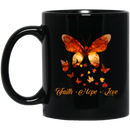 Butterflies Coffee Mug Faith Love Hope Butterflies 11oz - 15oz Black Mug CustomCat