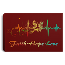 Butterfly Canvas - Faith Hope Love Beatheart Canvas Wall Art Decor Butterfly - CANLA75 - CustomCat