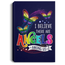 Butterfly Canvas - I Believe There Are Angels Among Us Canvas Wall Art Decor Butterfly - CANPO75 - CustomCat
