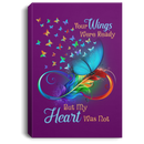 Butterfly Canvas - Your Wings Were Ready But My Heart Was Not Canvas Wall Art Decor Butterfly - CANPO75 - CustomCat