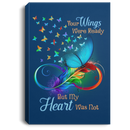 Butterfly Canvas - Your Wings Were Ready But My Heart Was Not Canvas Wall Art Decor Butterfly - CANPO75 - CustomCat