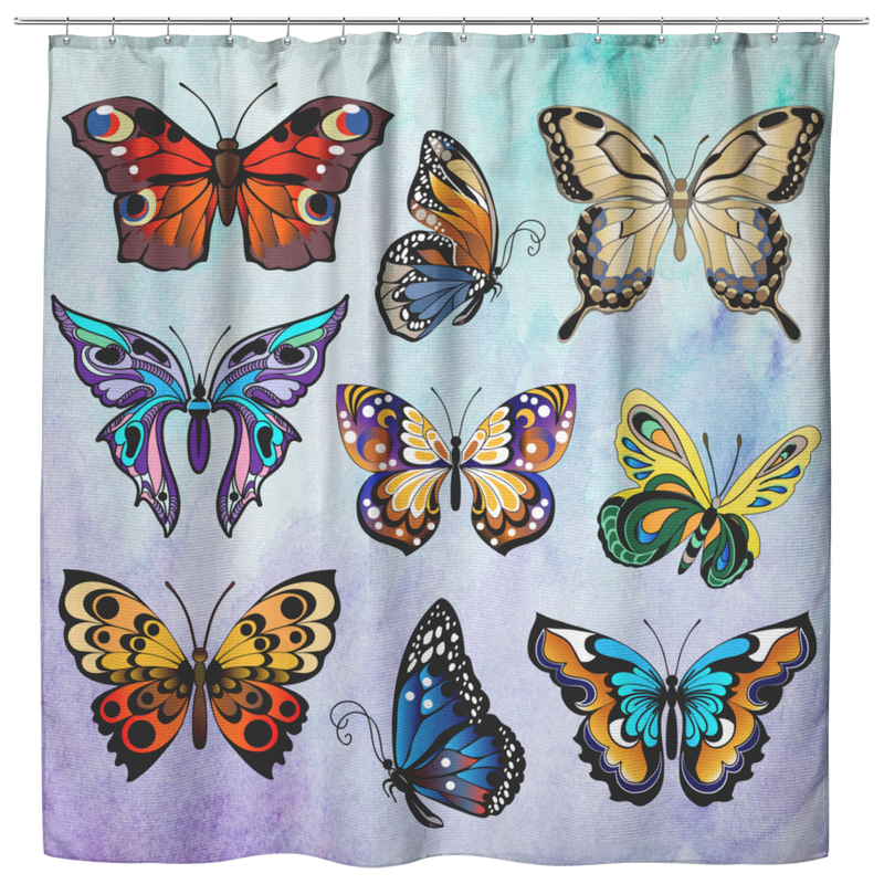 Butterfly Shower Curtains Color For Bathroom Decor