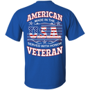 Buy American Made In The Usa Served With Honor Veteran T-Shirt CustomCat