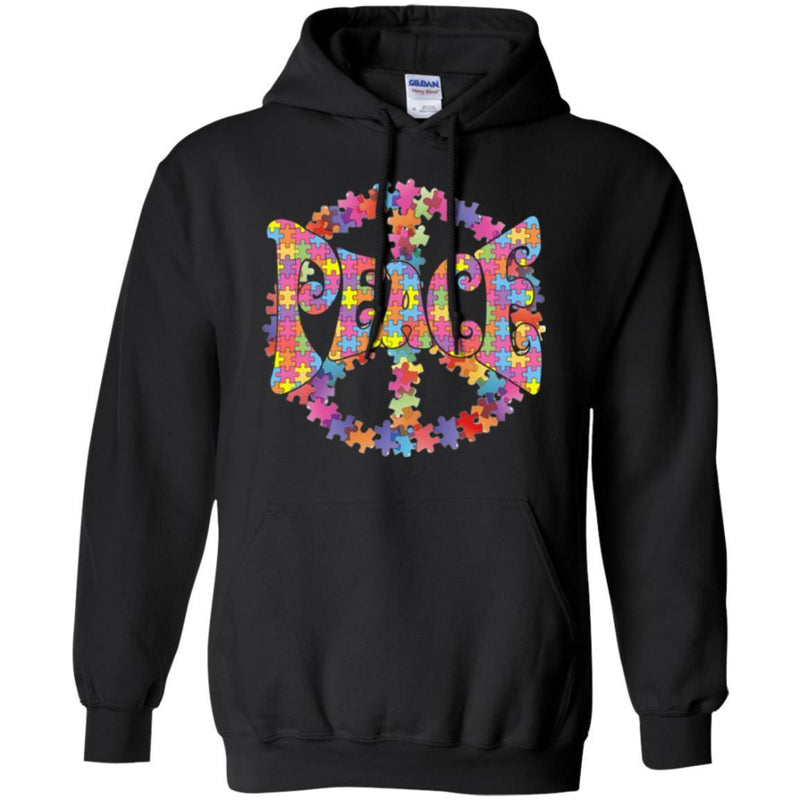 Buy Crisp Peace Symbol Autism Awareness Month T Shirt- Gift ideas Tees CustomCat