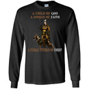 BUY FEMALE VETERAN T SHIRT - A CHILD OF GOD A WOMAN OF FAITH A FEMALE VETERAN OF CHRIST TEES CustomCat