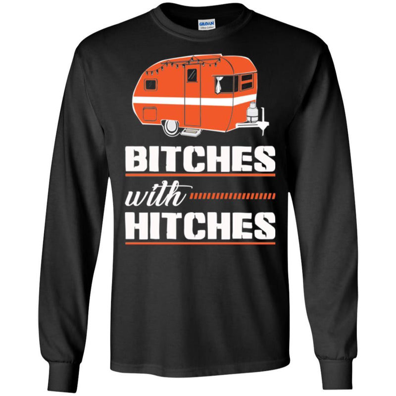Camping T-Shirt Bitches With Hitches Funny Gift For Camper Tee Shirt CustomCat