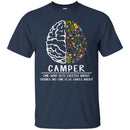 Camping T-Shirt Brain Tools Camping Camper One Who Gets Excited About Things Shirts CustomCat
