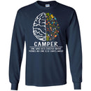 Camping T-Shirt Brain Tools Camping Camper One Who Gets Excited About Things Shirts CustomCat
