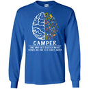 Camping T-Shirt Brain Tools Camping Camper One Who Gets Excited About Things Shirts CustomCat