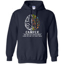 Camping T-Shirt Brain Tools Camping Camper One Who Gets Excited About Things Shirts CustomCat