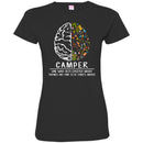 Camping T-Shirt Brain Tools Camping Camper One Who Gets Excited About Things Shirts CustomCat