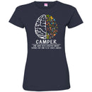 Camping T-Shirt Brain Tools Camping Camper One Who Gets Excited About Things Shirts CustomCat