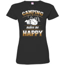 Camping T-Shirt Camping Makes Me Happy In-Tents Funny Intense Gift For Camper Tee Shirt CustomCat