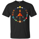 Camping T-Shirt Camping Peace Campfire Design Tees Summer Tee Shirt CustomCat