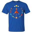 Camping T-Shirt Camping Peace Campfire Design Tees Summer Tee Shirt CustomCat