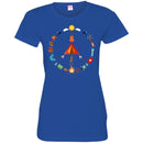 Camping T-Shirt Camping Peace Campfire Design Tees Summer Tee Shirt CustomCat