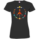Camping T-Shirt Camping Peace Campfire Design Tees Summer Tee Shirt CustomCat