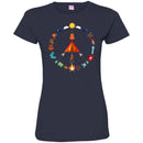 Camping T-Shirt Camping Peace Campfire Design Tees Summer Tee Shirt CustomCat