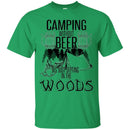 Camping T-Shirt Camping Without Beer Is Just Sitting In The Woods Funny Gift For Camper Tee Shirt CustomCat