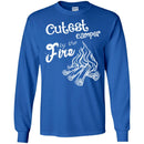 Camping T-Shirt Cutest Camper by The Fire Funny Gift For Camper Tee Shirt CustomCat