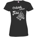 Camping T-Shirt Cutest Camper by The Fire Funny Gift For Camper Tee Shirt CustomCat