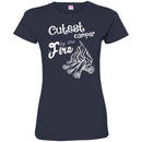 Camping T-Shirt Cutest Camper by The Fire Funny Gift For Camper Tee Shirt CustomCat