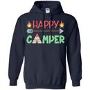 Camping T-Shirt Funny Happy Camper Shirt Campfire roasting Marshmallows Gift Tee Shirt CustomCat