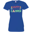 Camping T-Shirt Funny Happy Camper Shirt Campfire roasting Marshmallows Gift Tee Shirt CustomCat