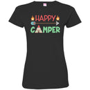 Camping T-Shirt Funny Happy Camper Shirt Campfire roasting Marshmallows Gift Tee Shirt CustomCat