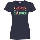 Camping T-Shirt Funny Happy Camper Shirt Campfire roasting Marshmallows Gift Tee Shirt CustomCat