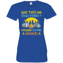 Camping T-Shirt Good Times And Crazy Friends Amazing Camping Memories Gift For Camper Tee Shirt CustomCat
