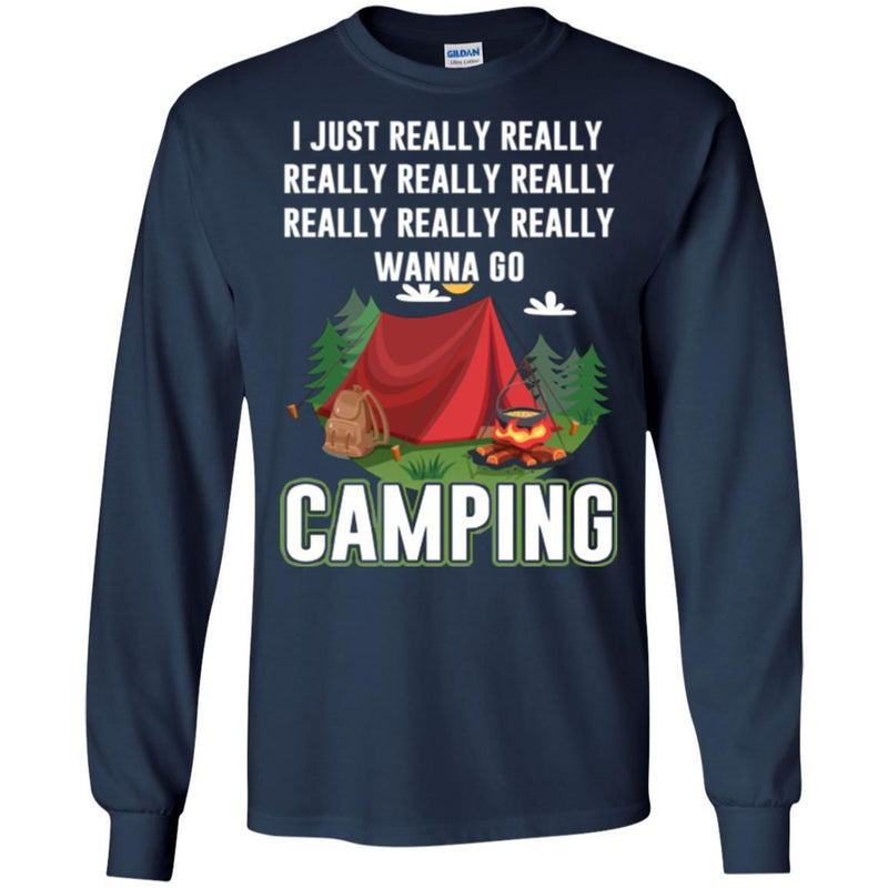 Camping T-Shirt I Googled My Symptoms Turned Out I Just Need To Go Camping Gift For Camper T-Shirt CustomCat