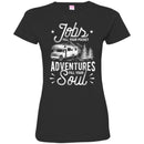 Camping T-Shirt Jobs Fill Your Pocket Adventures Fill Your Soul Funny Gift For Camper Tee Shirt CustomCat