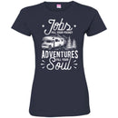 Camping T-Shirt Jobs Fill Your Pocket Adventures Fill Your Soul Funny Gift For Camper Tee Shirt CustomCat