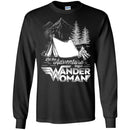 Camping T-Shirt Let The Adventure Begin Wander Woman Funny Gift For Camper Tee Shirt CustomCat