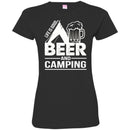 Camping T-Shirt Life Is Good Beer And Camping Funny Gift For Camper Tee Shirt CustomCat