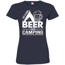 Camping T-Shirt Life Is Good Beer And Camping Funny Gift For Camper Tee Shirt CustomCat