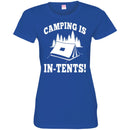 Camping T-Shirt Live Nice Camping Is In-Tents Funny Intense Gift For Camper Tee Shirt CustomCat