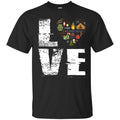 Camping T-Shirt Love At Heart Camping Funny Cute Gift Tees Lovers Camping Shirts CustomCat