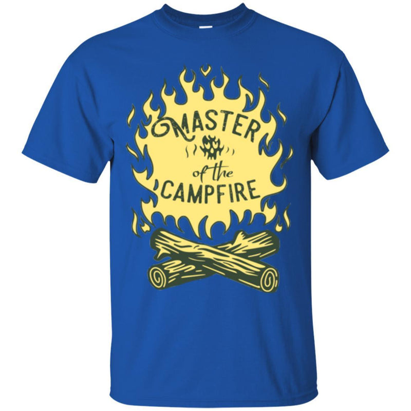 Camping T-Shirt Master Of The Campfire Funny Gift For Camper Tee Shirt CustomCat