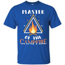 Camping T-Shirt Master Of The Campfire Funny Gift For Camper Tee Shirts CustomCat
